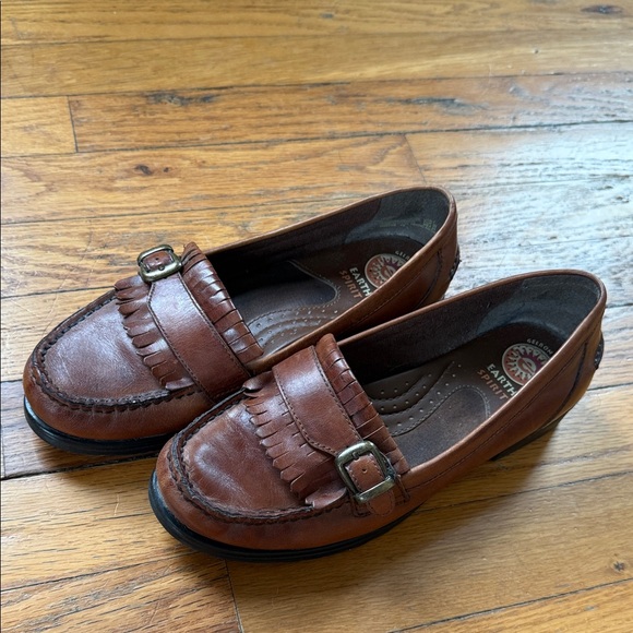 Earth Spirit Shoes - Earth Spirit brown Leather Loafers 7